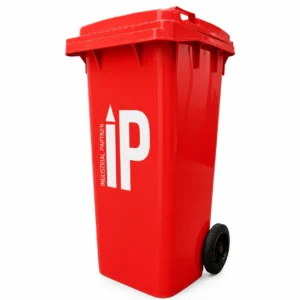 Basurero 120 litros Rojo